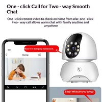 Caméra Intérieure WiFi 5G Tuya Smart 2MP avec Communication Bidirectionnelle en un Clic, Suivi Automatique IA, Moniteur Bébé et Animaux