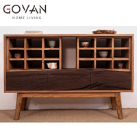 Wabi Sabi Stand tampilan lemari samping Furniture Interior Elm kualitas lemari samping