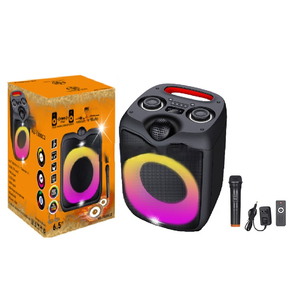 6.5 Inch 60W Mini Xách Tay Boombox Di Động Karaoke Âm Thanh Loa Box Với Microphone - Product Image 4
