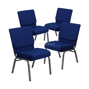 Sillas de Iglesia Apilables de Tela Acolchada, Fabricante de Sillas de Iglesia Metálicas Apilables de Diseño Moderno Personalizadas - Product Image 1