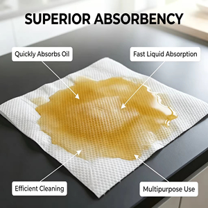 High Density Virgin Wood Pulp Super Oil Absorbent Strong Disposable Cleaning Rolls <b>Kitchen</b> <b>Paper</b> Towels - Product Image 6
