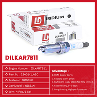 Bougies d'allumage Iridium DILKAR7B11 22401-1LA1C pour moteur Nissan