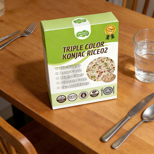 Riz Shirataki Instantané Coloré, Riche en Nutriments, Faible en Calories, Sans Gluten, Prêt à Consommer – Meilleure Vente - Product Image 4