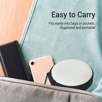 Étui de rangement pour écouteurs en EVA rigide, antichoc, portable, organisateur de câbles pour écouteurs filaires, OEM personnalisé, vente en gros