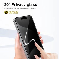 Film de protection d'écran anti-espion en verre trempé pour iPhone 17, 18 Pro MAX, 17 Pro, 17 Air – Offre Spéciale Confidentialité