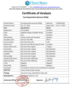 <span class=keywords><strong>PQQ</strong></span>-Polvo de pirroloquinolina quinona, suministro de alta calidad - Product Image 5