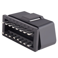 Prise d'interface de diagnostic de camion de connecteur OBD2 mâle 16Pin pour voiture et camion 12V 24V OBDII