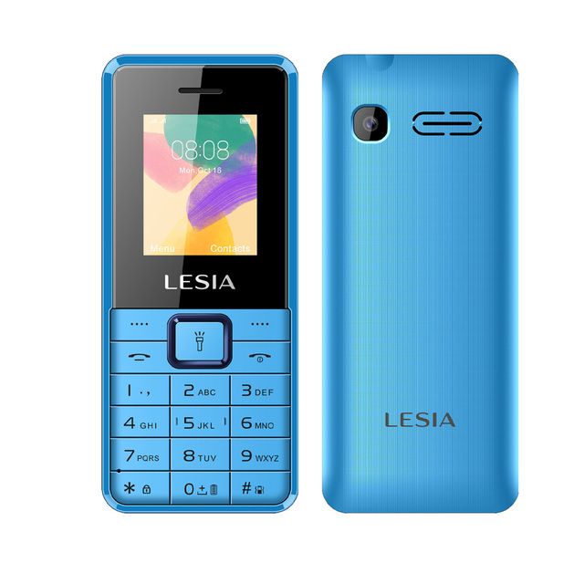 LESIA Bar Feature Phone with 1.77 Inch Screen 3000mAh Battery VGA Resolution Dual SIM Card Brand New Mobile Phones