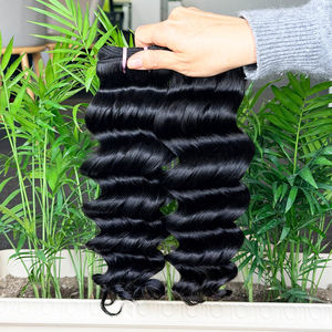 Cheveux vierges brésiliens non traités en gros, mèches ondulées lâches, 8-30 pouces, extensions de cheveux de haute qualité - Product Image 1