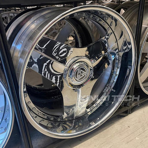 Ruedas Forjadas de 2 Piezas XINLAI Personalizadas, Cromadas y Pulimentadas, de Diseño Abierto y Profundo, de 18-24 Pulgadas, 5x112, 5x120, 5x114.3 para Mercedes-Benz - Product Image 3