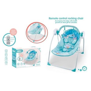 Silla Mecedora Eléctrica para Bebé con Control Remoto, Balanceo Automático y Música Relajante, Cuna Plegable Portátil Grande para Recién Nacidos de 0 a 24 Meses - Product Image 6