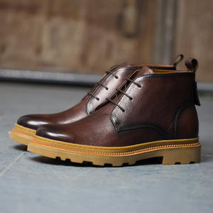 Mychonly, nuevo diseño, calidad de moda, botas <span class=keywords><strong>Chelsea</strong></span> para hombre, zapatos de cuero para el desierto para hombre - Product Image 4