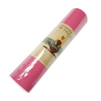 Tapis de yoga personnalisé en TPE confortable double couche 183*61cm * 0.6cm sangles de transport avec logo gravé au laser 183*61cm * 0.6cm tapis de yoga double