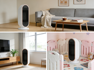Mini Desktop <strong>Electric</strong> <strong>Heater</strong> 1200W PTC <strong>Fan</strong> <strong>Heater</strong> Plastic Overheat Protection 30 Coverage EU/<strong>UK</strong>/US Plug Instant Heating Ready - Product Image 3