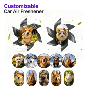Diffuseur d'arômes de voiture personnalisé OEM ODM, diffuseur rotatif en forme d'éventail, facile à installer - Product Image 2