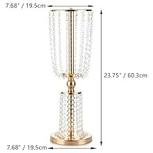 Vases en métal doré modernes avec centre <span class=keywords><strong>de</strong></span> table en cristal, supports à fleurs <span class=keywords><strong>de</strong></span> haute qualité pour centres <span class=keywords><strong>de</strong></span> table <span class=keywords><strong>de</strong></span> mariage et réceptions. - Product Image 4