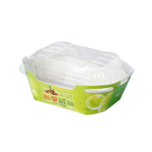 Caja <span class=keywords><strong>de</strong></span> Cartón Biodegradable Ecológica <span class=keywords><strong>de</strong></span> Grado Alimenticio en Forma <span class=keywords><strong>de</strong></span> Barco <span class=keywords><strong>para</strong></span> Frutas con Logotipo Personalizado - Product Image 2