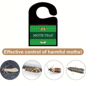Trampa para Polillas y Moscas Portátil, Ecológica, No Tóxica, Desechable, para Interiores y Exteriores, <span class=keywords><strong>de</strong></span> Plástico Cuadrado con Bolsa para Colgar - Product Image 2