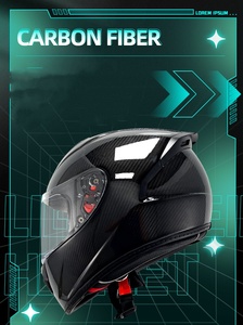 Dot sợi carbon trọng lượng nhẹ đuôi lớn cfrp full mặt Mũ bảo hiểm Motocross ATV Xe máy Mũ bảo hiểm với ống kính đôi - Product Image 6