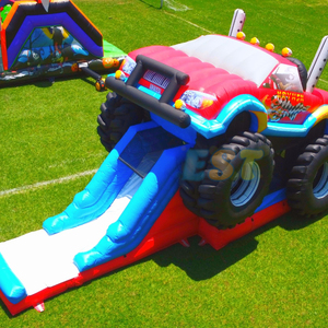 Castello Gonfiabile a Tema Monster Truck con Scivolo Combo, <span class=keywords><strong>Casa</strong></span> Rimbalzante Monster Truck, Castello Gonfiabile con Scivolo in <span class=keywords><strong>Vendita</strong></span> - Product Image 2