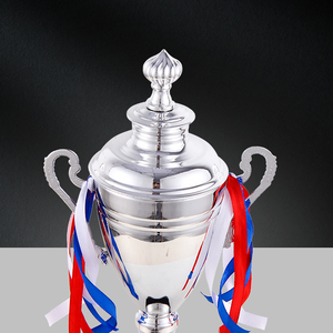 Hot bán tùy chỉnh Trophy Thể dục dụng cụ và bóng đá cao bạc thể thao Trophy kim loại sắt đen cơ sở sản xuất sang trọng mạ Trophy - Product Image 5