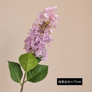 5 têtes 3D fleurs artificielles real touch hortensia buissons à vendre - Product Image 5