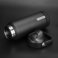 Bouteille d'eau portable en acier inoxydable pour le sport et les voyages, bouteille d'eau isolée sous vide à double paroi avec couvercle à paille, 12 oz, 32 oz