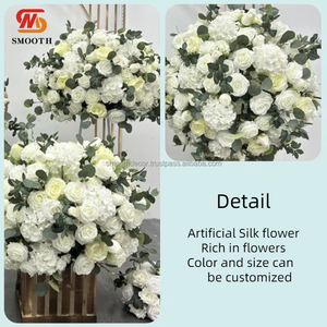 Bola de flores suave, superventas, flores artificiales a granel para decoración de Ceremonia de fiesta de boda - Product Image 2
