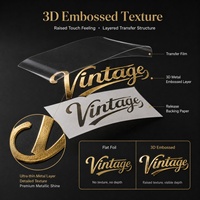 Autocollant en métal 3D en relief, logo personnalisé, feuille d'or ou d'argent, imperméable, sans fond, décalcomanie