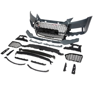 TTRS Bodikits Pare-chocs avant avec grille en nid d'abeille pour <span class=keywords><strong>Audi</strong></span> <span class=keywords><strong>TT</strong></span>/TTS 2015-2018 Kit de carrosserie <span class=keywords><strong>prix</strong></span> usine en matériau PP ABS - Product Image 2