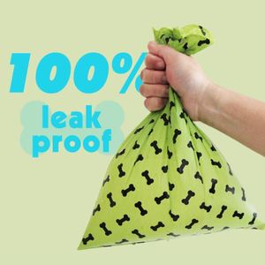 Vente en gros de rouleaux de sacs à déjections canines en polyester écologique, couleur personnalisée, anti-fuite et faciles à déchirer - Product Image 2