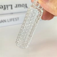 Flacon roll-on de 10 ml pour huiles essentielles, parfums et massages, avec bouchon à vis, compatible diffuseur à bâtonnets, flacon en verre vide
