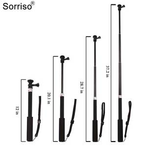 Gậy tự sướng SORRISO 93cm, chất liệu nhôm, cần kéo dài, dạng cần câu, <span class=keywords><strong>monopod</strong></span> dùng cho camera hành động Gopro Hero Insta360 và điện thoại - Product Image 2