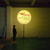 1m 1.2m 1.5m a mené le ballon gonflable de trépied de support d'éclairage pour la publicité d'événement