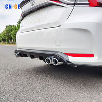 Diffuseur de pare-chocs Pare-chocs arrière Lèvre arrière pour Toyota Corolla Altis 2019-2023 Diffuseur de pare-chocs arrière ABS noir brillant