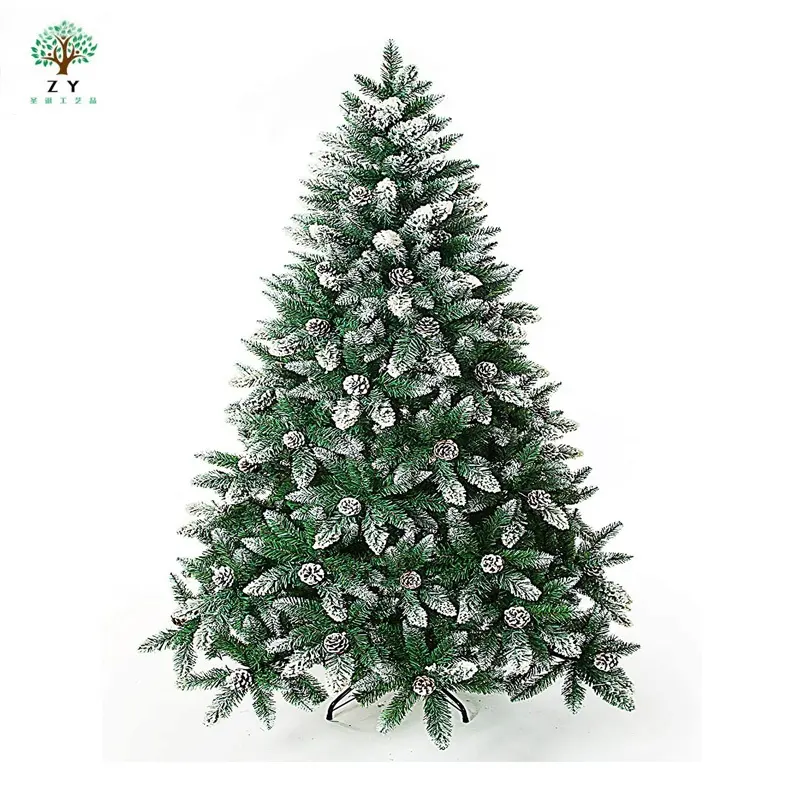 2024 Schlussverkauf günstiger Weihnachtsdekoration Baum 5/6/7/7,5/8/9 Fuß künstlicher Flocken-Schneebäume Weihnachten