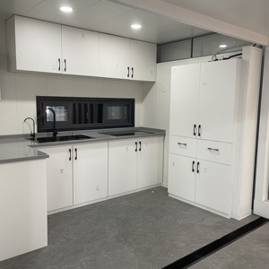 Maison conteneur <span class=keywords><strong>de</strong></span> luxe extensible 40HQ, maison <span class=keywords><strong>de</strong></span> <span class=keywords><strong>plage</strong></span>, villa <span class=keywords><strong>de</strong></span> vacances préfabriquée 2 chambres avec verrière panoramique - Product Image 4
