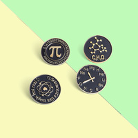Broche Personalizado de Aleación de Zinc con Fórmula Matemática de Ciencia Atómica, Regalo de Recuerdo con la Tabla Periódica de los Elementos