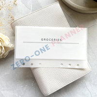Enveloppes personnalisées A5 A6 A7 pour le rembourrage d'espèces Planificateur de budget Enveloppes en papier vélin givré sans fermeture éclair pour l'organisation d'argent