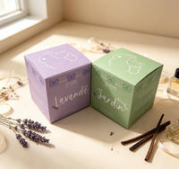Cajas Plegables Ecológicas Personalizadas para Velas, de Cartón Reciclado, Biodegradable y Reciclable, con Laminado Mate, Venta al Por Mayor