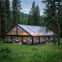 Tente de réception en PVC transparent avec structure en aluminium renforcé, prix d'usine, idéale pour salons professionnels, événements et mariages
