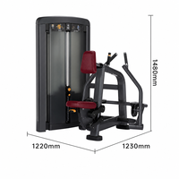 Appareil de musculation fonctionnel à sélection de charge par pignon pour extensions dorsales, en acier, usage commercial