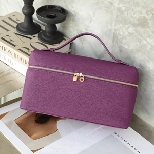 महिलाओं के कैजुअल चमड़े का हैंडबैग, क्रॉसबॉडी कंधे बैग असली चमड़े का बैग लंच बैग - Product Image 4