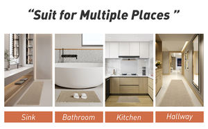 מחצלות אמבטיה סופר סופג מחצלות אמבטיה ארוך ללא החלקה רחצה שטיח wffle עם אנטי להחליק מגובה שטיח מחצלת שטיח עבור הבית - Product Image 6