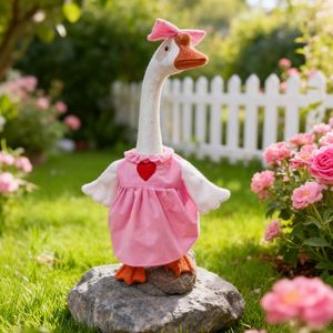 Décoration de jardin portable en polyester en forme de canard et d'oie de 23 pouces pour animaux de compagnie - Product Image 3