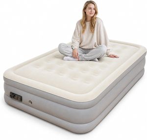 Colchón Inflable Resistente de 21 Orificios, Agradable al Tacto, para Uso Doméstico, Colchoneta Portátil para Dormir, Cama de Camping para Exteriores, Dormitorio, Parque, Plegable y Suave - Product Image 1