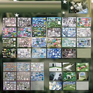 JHM 72 unids/pack libro de pegatinas Shallow Dreamland Series Old Morning Style Elements Handbook Valley Beauty DIY Goo Card Collage - Product Image 2