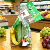 China 1,5LB transparante bedrukte plastic ziplock verpakkingstas, transparante plastic fruitverpakkingstas, op maat gemaakte ziplock zakken voor voedselverpakkingen