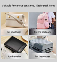 Localizador Inteligente Ultra Delgado, Tarjeta de Búsqueda para Cartera, Compatible con Google, iOS y Android, Rastreador GPS AirTag para Cartera