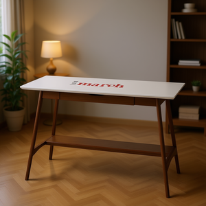 Scrivania Parker con Superficie in Legno, Design Moderno, Arredamento per Ufficio Domestico - Product Image 2